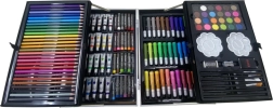 Mallette de peinture en aluminium – ensemble artistique de 145 pièces
