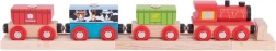 Train en bois avec wagons alimentaires Bigjigs Rail