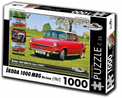puzzle retro-voitures ŠKODA 1000 MBG De Luxe 1000 pièces