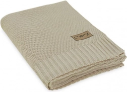 Couverture tricotée pour enfant MoMi HUG beige