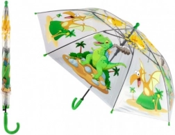 parapluie enfant transparent avec dinosaures, automatique, 64 cm