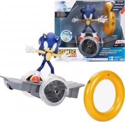Set JAKKS SONIC THE HEDGEHOG – figurine sur véhicule télécommandé avec anneau