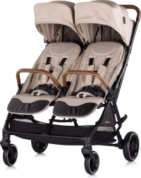 Poussette double sportive Chipolino Twinity Tiramisu