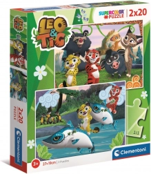 Puzzle Clementoni Leo et Tig 2×20 pièces