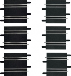 lignes droites 100/114 mm pour circuits Carrera GO!!!, GO!!! Plus et Digital 143 (6 pcs)