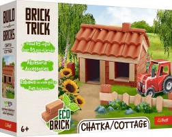 Trefl Brick Trick Eco Chata – kit de construction en véritables mini-briques (85 pièces)