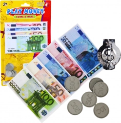 Set d’argent jouet euros – billets et pièces