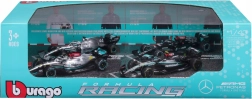 bburago formule 1 mercedes-amg f1 w15 1:43 – set de 4 voitures