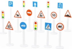 Set de panneaux de signalisation pour enfants, 16 pcs