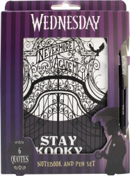 Ensemble Wednesday carnet A5 et stylo