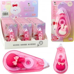 Ruban correcteur rose avec décoration