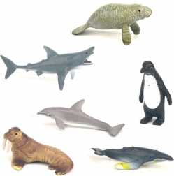 Lot d’animaux marins en boîte – 6 pcs