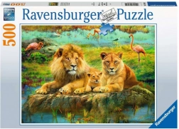 Puzzle Ravensburger Lions dans la savane 500 pièces