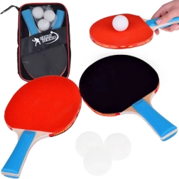 Raquettes de ping-pong en bois avec 3 balles