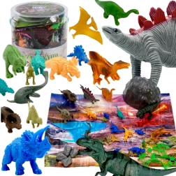 Ensemble de Figurines Dinosaures 34 pièces WOOPIE