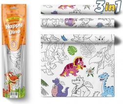 Pexi nappes à colorier - Dinosaures heureux