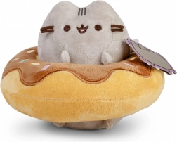 Peluche Pusheen dans un donut au chocolat