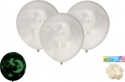 Ballons 30 cm – lot de 6 pièces, luminescents dans l’obscurité