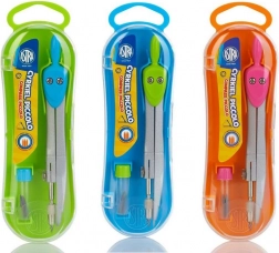 Compas ASTRA avec mines de rechange (assortiment de couleurs)