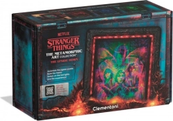 stranger things le monde à l’envers puzzle 520 pièces avec éclairage led clementoni