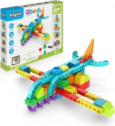 engino qboidz avion – kit de construction pour enfants 3+ (5 modèles)