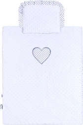 Couette pour landau en minky New Baby blanc