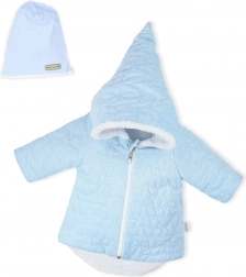 Manteau d’hiver pour bébé avec petite casquette Nicol Kids Winter bleu