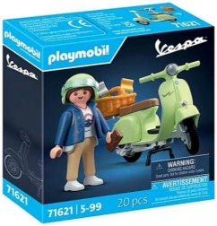 Ensemble de figurines Vespa 1969 150 Sprint Veloce vert clair