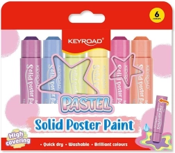 Peintures gouache solides en stick KEYROAD Pastel – set de 6 pcs