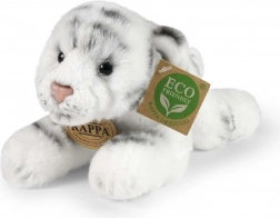 Rappa tigre blanc en peluche allongé 17 cm écoresponsable