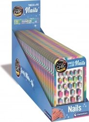 Clementoni Crazy Chic pointes d’ongles autocollantes arc-en-ciel pour enfants