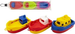 Petits bateaux en plastique pour l’eau, 3 pcs, 14 cm