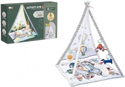 Tapis pour enfant avec auvent et accessoires musicaux