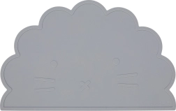 Tapis antidérapant en silicone Lion, gris