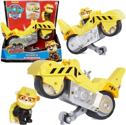 PAW PATROL Rubble Moto Pups – moto cascadeur jaune avec figurine