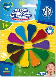 Crayons de bain à doigt 10 pcs ASTRA BABY