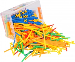 Jeu de construction avec pailles en boîte, 700 pièces