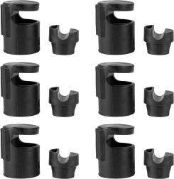 Neo-Sport clips de type C pour le montage du filet de sécurité intérieur de trampoline (6 pièces)