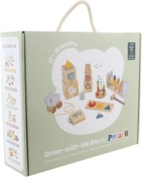 Coffret éducatif en bois pour tout-petits 12–18 mois PolarB Grow‑With‑Me Box