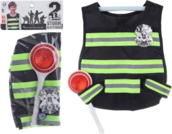 Set de police pour enfants avec palette lumineuse et gilet à piles