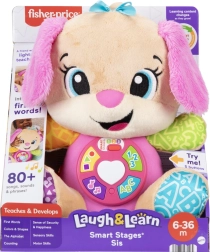 Peluches interactives sœur chiot FISHER-PRICE Laugh & Learn Smart Stages, multilingue