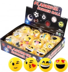 Balle rebondissante en caoutchouc lumineuse 5,2 cm