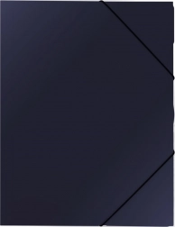 Pochette avec élastique A4 bleue