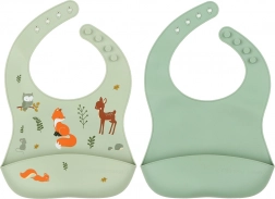 A Little Lovely Company set de bavoirs en silicone pour enfants – Forêt