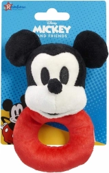 Hochet en peluche MICKEY MOUSE avec anneau