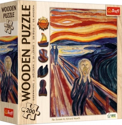 Puzzle en bois recto-verso TREFL – EDVARD MUNCH : Le Cri, 200 pièces
