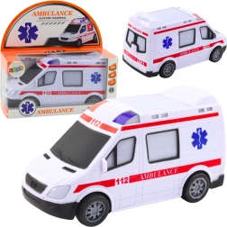 Ambulance électrique pour enfants à piles avec lumières et sons