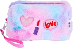 Trousse de maquillage en peluche avec option de broderie