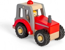 Tracteur en bois Bigjigs Toys rouge