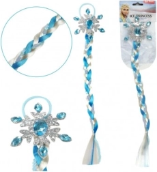 Tresse de princesse de glace avec paillettes